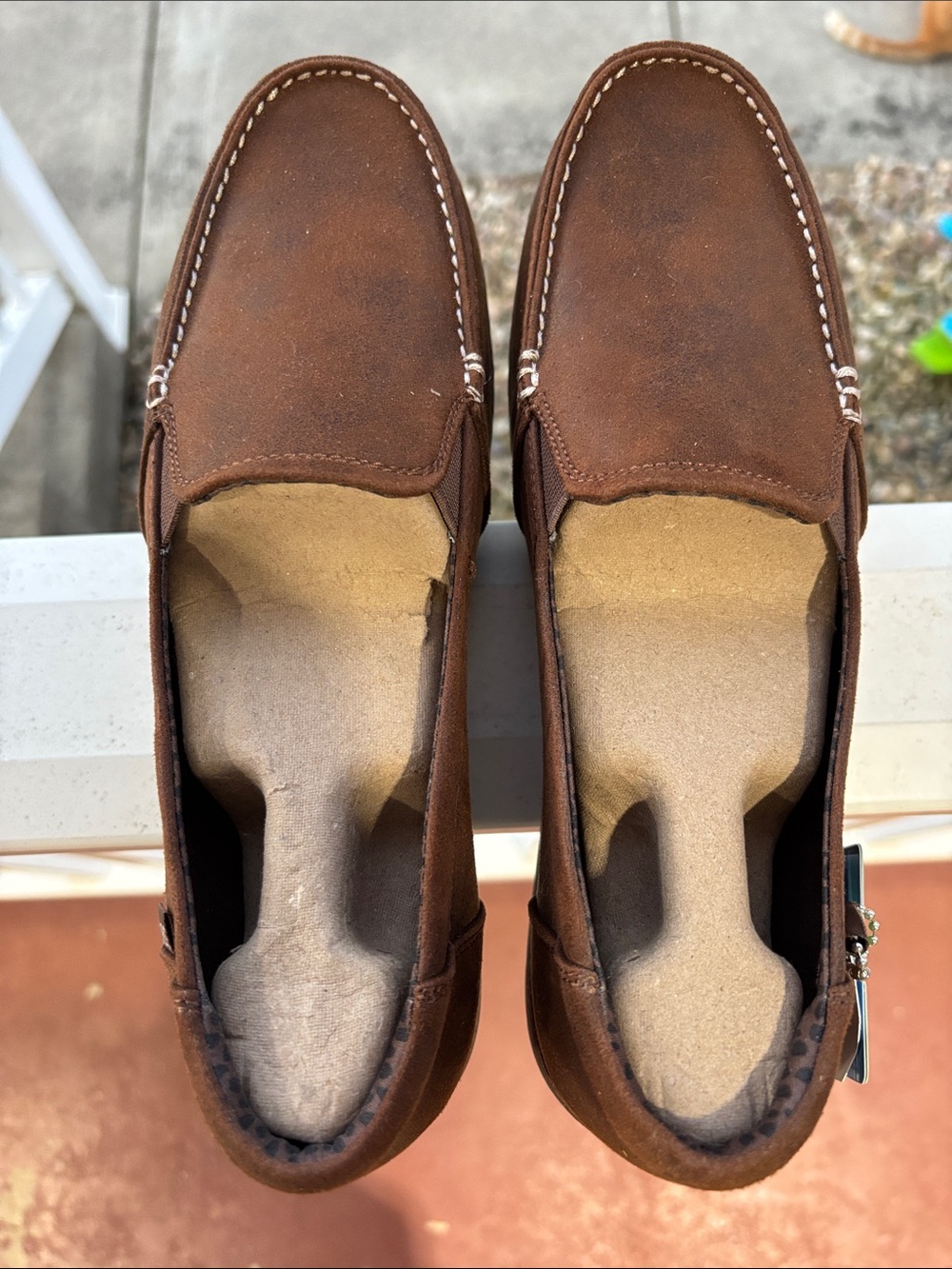 Skechers Women’s Brown Suede Slip-On Loafers NWT size 9 - Picture 5 of 11